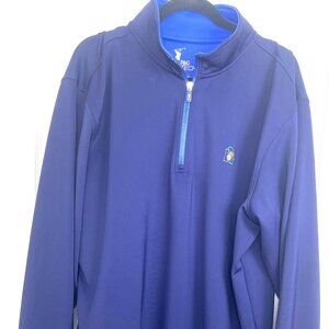 Fairway&Greene F&G Tech 1/4 Zip Mens Golf Pullover Navy Blue Size XL